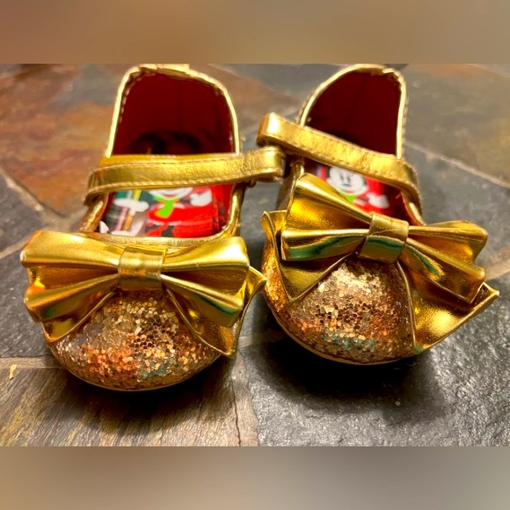 Disney Glittery Gold Shoes